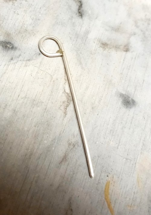 Judy Larson's Small Embellished Classic Cross - , Metalwork, Dapping, Dapping Jewelry, Tumbling, Tumble, Tumbling Jewelry, Butane Torch, Soldering, Solder, Use torch to heat piece